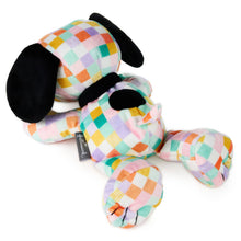 Load image into Gallery viewer, Peanuts® Pastel Patchwork Floppy Snoopy Plush, 11" L
