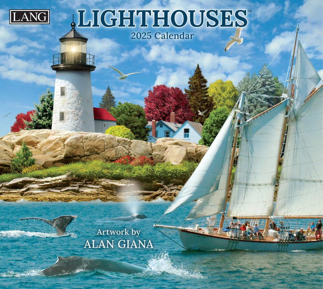 2025 Lang Calendar - Lighthouses