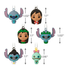 Load image into Gallery viewer, Mini Disney Lilo &amp; Stitch Shatterproof Hallmark Ornaments, Set of 6
