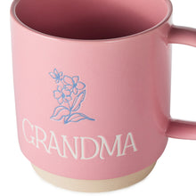 Load image into Gallery viewer, Grandma Pink Mug With Flower, 16 oz.
