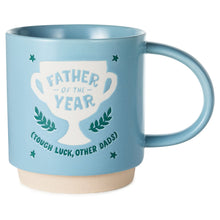 Load image into Gallery viewer, Father of the Year Trophy Blue Mug 16 oz.
