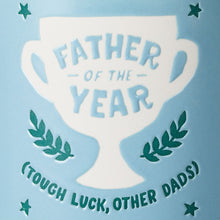 Load image into Gallery viewer, Father of the Year Trophy Blue Mug 16 oz.
