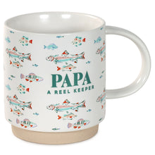 Load image into Gallery viewer, Papa A Reel Keeper Funny Mug, 16 oz.
