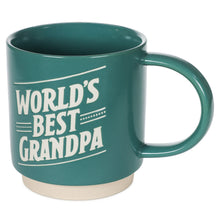 Load image into Gallery viewer, World's Best Grandpa Teal Mug, 16 oz.
