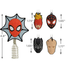 Load image into Gallery viewer, Mini Marvel Super Heroes Hallmark Tree Topper and Ornaments, Set of 5
