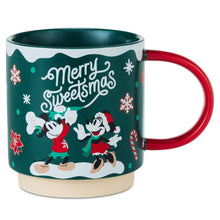 Load image into Gallery viewer, Disney Mickey and Minnie Merry Sweetsmas Mug, 16 oz
