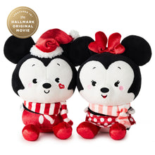 Load image into Gallery viewer, Hallmark + Disney Holiday Ever After Mickey and Minnie Magnetic Plush Pair, 4.5" H
