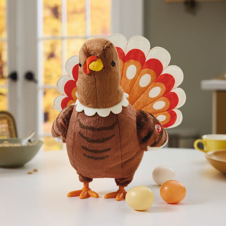 Gobblin Egg Laying Turkey Plush With Sound and Motion 12