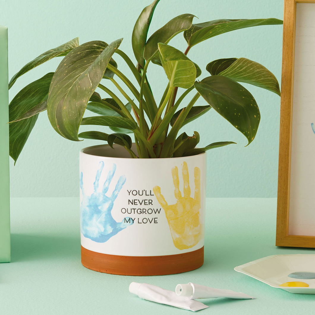 Never Outgrow My Love Planter Handprint Kit  SAVE $5