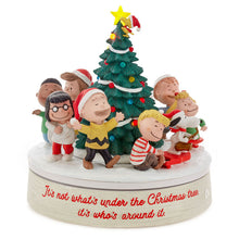 Load image into Gallery viewer, Peanuts® Gang Around the Christmas Tree Musical Tabletop Figurine With Motion, 9.25&quot;
