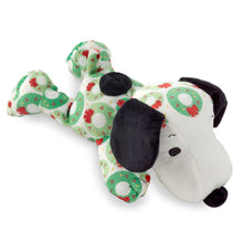 Load image into Gallery viewer, Peanuts® Festive Wreaths Floppy Snoopy Plush, 11&quot;
