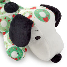 Load image into Gallery viewer, Peanuts® Festive Wreaths Floppy Snoopy Plush, 11&quot;
