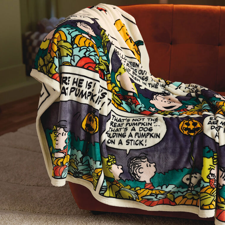 Peanuts® Great Pumpkin Comic Strip Throw Blanket