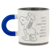 Load image into Gallery viewer, Peanuts® Linus Nativity Speech Speckled Mug, 16 oz.
