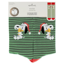 Load image into Gallery viewer, Peanuts® Santa Snoopy and Woodstock Crew Socks
