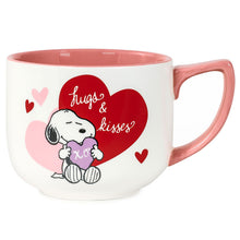 Load image into Gallery viewer, NEW-Peanuts Snoopy Hugs and Kisses Soup Mug
