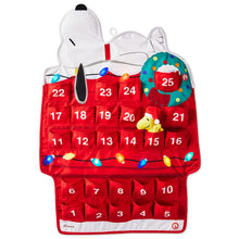 Load image into Gallery viewer, Peanuts® Light-Up Snoopy Doghouse Musical Countdown to Christmas Calendar
