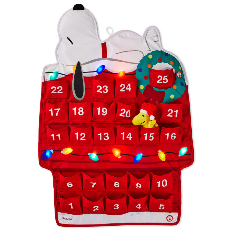 Peanuts® Light-Up Snoopy Doghouse Musical Countdown to Christmas Calendar