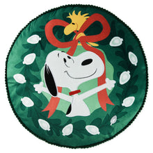 Load image into Gallery viewer, Peanuts® Snoopy Wreath Light-Up Pillow, 17&quot;
