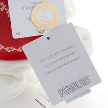 Load image into Gallery viewer, Peanuts® Team Santa Snoopy Plush With Sound and Motion, 14&quot;
