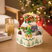 Load image into Gallery viewer, North Pole Village Tabletop Decoration With Light, Sound and Motion
