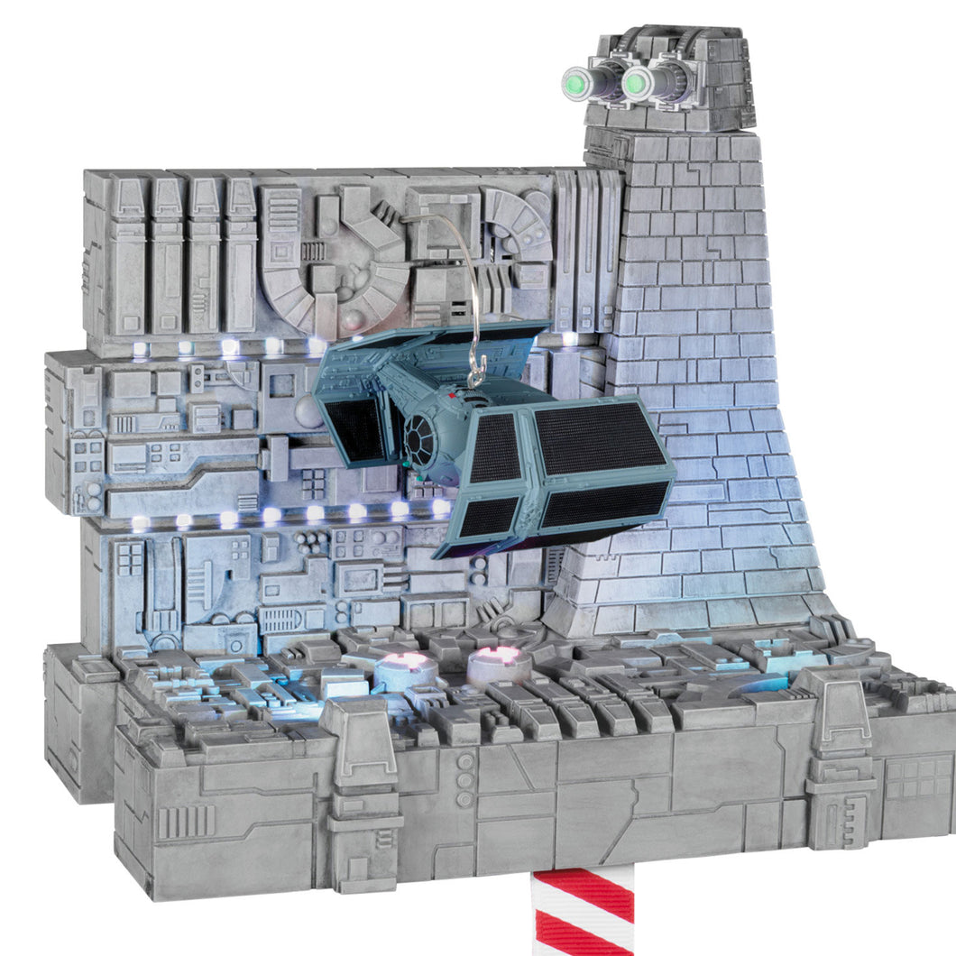 Star Wars: A New Hope™ Darth Vader's TIE Fighter™ Ornament and Stocking Hanger Set With Light and Sound,