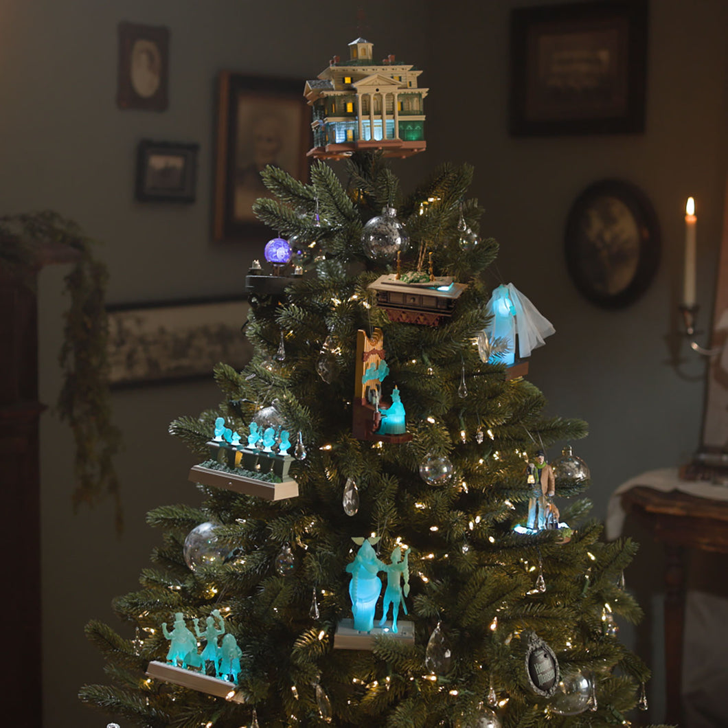 Disney The Haunted Mansion Collection Disneyland Manor Tree Topper With Light and Sound