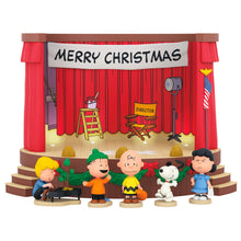 Load image into Gallery viewer, The Peanuts® Gang Merry Christmas, Charlie Brown! Tabletop Decoration With Light and Sound
