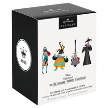 Load image into Gallery viewer, Disney Tim Burton&#39;s The Nightmare Before Christmas Citizens of Halloween Town Ornaments, Set of 4
