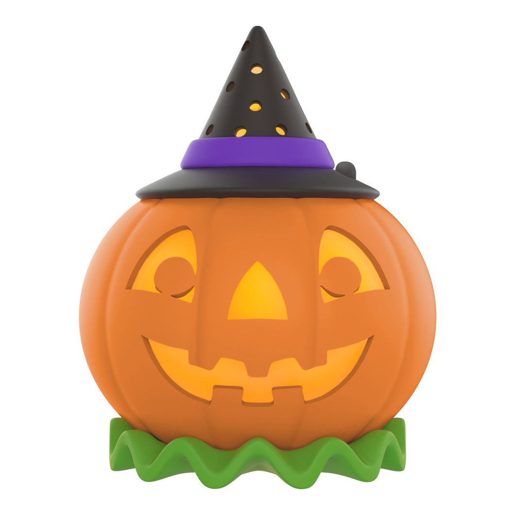 TEMPORARILY SOLD OUT - Mini Halloween Time ShowToppers Musical Tree Topper With Light, 3.75