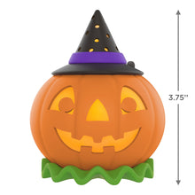 Load image into Gallery viewer, TEMPORARILY SOLD OUT - Mini Halloween Time ShowToppers Musical Tree Topper With Light, 3.75&quot;
