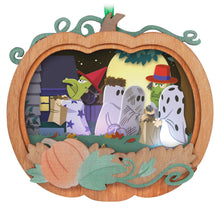 Load image into Gallery viewer, The Peanuts® Gang It&#39;s the Great Pumpkin, Charlie Brown Papercraft Ornament With Light
