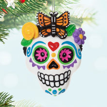 Load image into Gallery viewer, Mini Sweet Sugar Skull Ornament, 1.37&quot;
