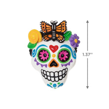 Load image into Gallery viewer, Mini Sweet Sugar Skull Ornament, 1.37&quot;
