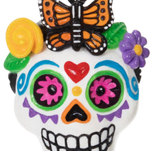 Load image into Gallery viewer, Mini Sweet Sugar Skull Ornament, 1.37&quot;
