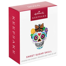 Load image into Gallery viewer, Mini Sweet Sugar Skull Ornament, 1.37&quot;
