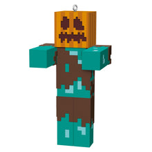 Load image into Gallery viewer, Minecraft Drowned With Carved Pumpkin Ornament
