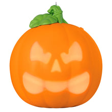 Load image into Gallery viewer, Spirited Pumpkin Ornament With Light and Sound
