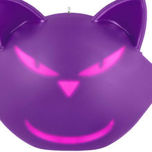 Load image into Gallery viewer, Halloween Cat-itude Ornament With Light and Sound
