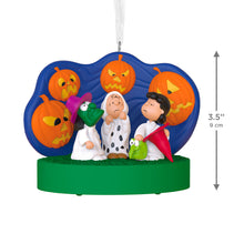 Load image into Gallery viewer, The Peanuts® Gang 60th Anniversary Spooked Trick-or-Treaters Ornament With Light and Sound
