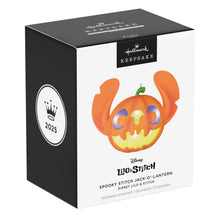Load image into Gallery viewer, Disney Lilo &amp; Stitch Spooky Stitch Jack-o&#39;-Lantern Ornament With Light

