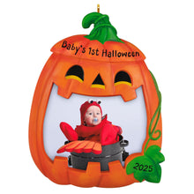 Load image into Gallery viewer, Baby&#39;s First Halloween 2025 Photo Frame Ornament
