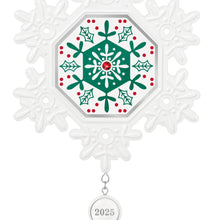 Load image into Gallery viewer, 2025 Porcelain Snowflake
