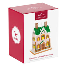 Load image into Gallery viewer, Gorgeous Gingerbread House Porcelain Ornament
