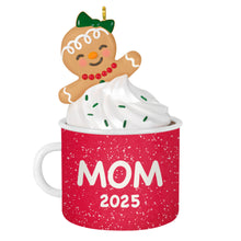 Load image into Gallery viewer, Mom Gingerbread Girl in Mug 2025 Ornament
