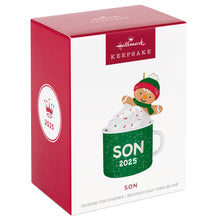 Load image into Gallery viewer, Son Gingerbread Boy in Mug 2025 Ornament
