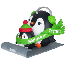 Load image into Gallery viewer, Mom &amp; Me Penguins Sledding 2025 Ornament
