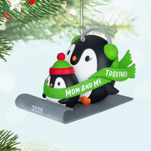 Load image into Gallery viewer, Mom &amp; Me Penguins Sledding 2025 Ornament
