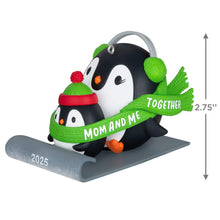 Load image into Gallery viewer, Mom &amp; Me Penguins Sledding 2025 Ornament
