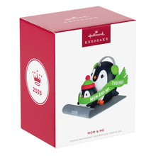 Load image into Gallery viewer, Mom &amp; Me Penguins Sledding 2025 Ornament
